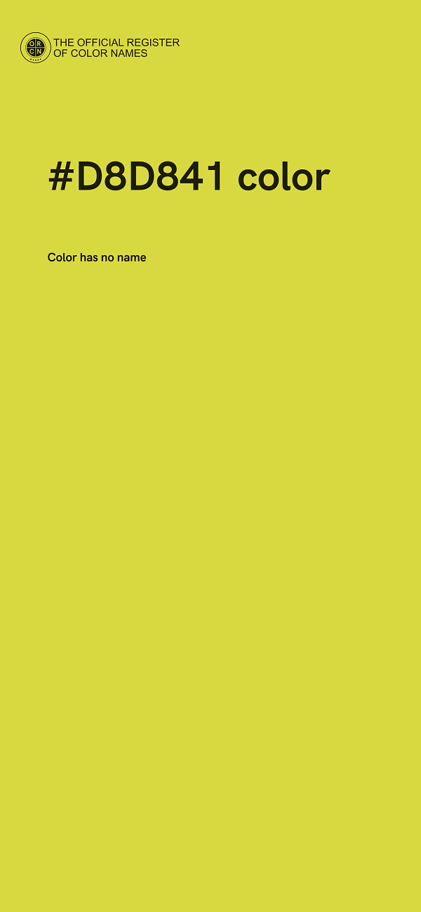 #D8D841 color image