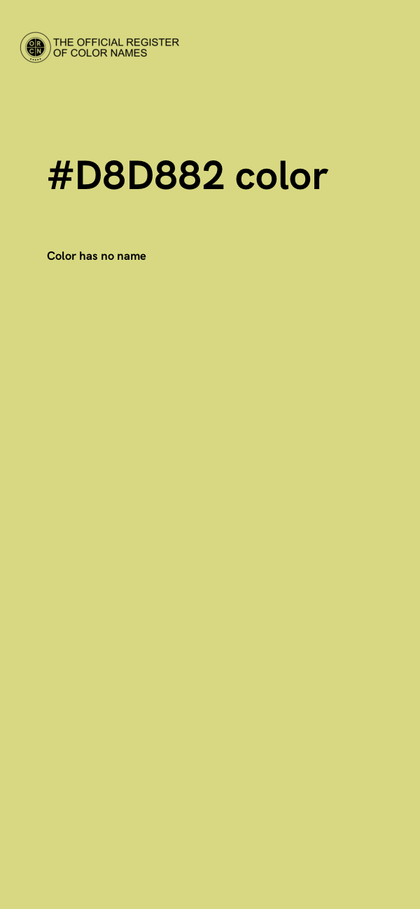 #D8D882 color image