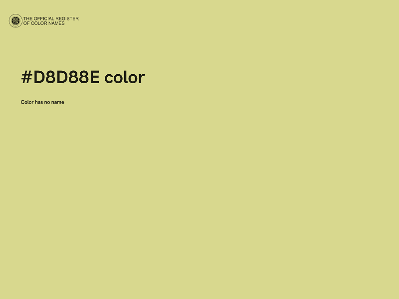 #D8D88E color image