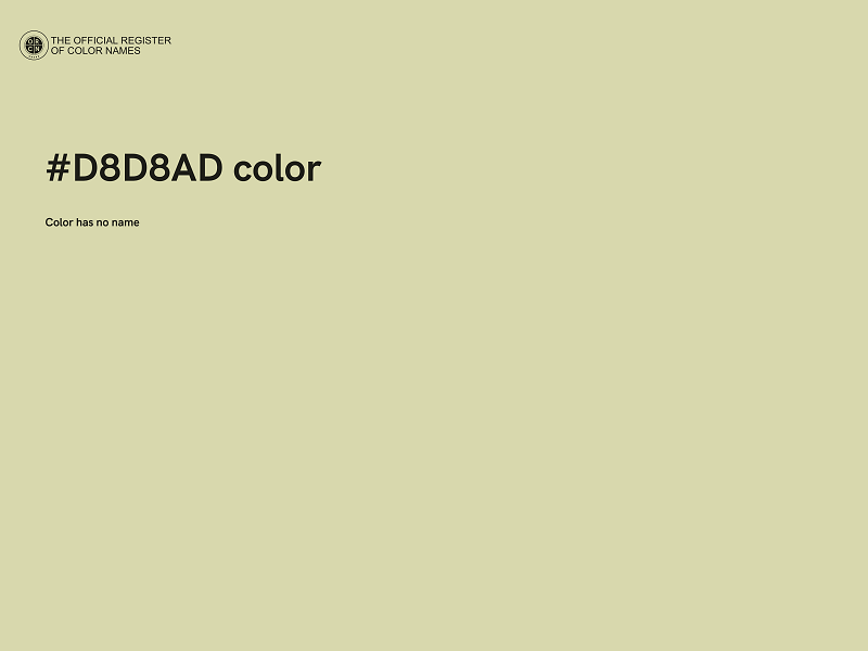 #D8D8AD color image