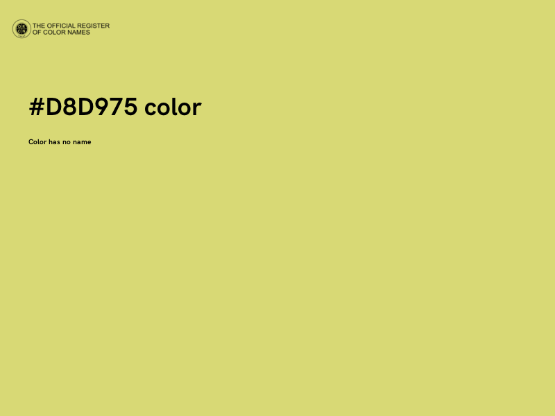 #D8D975 color image