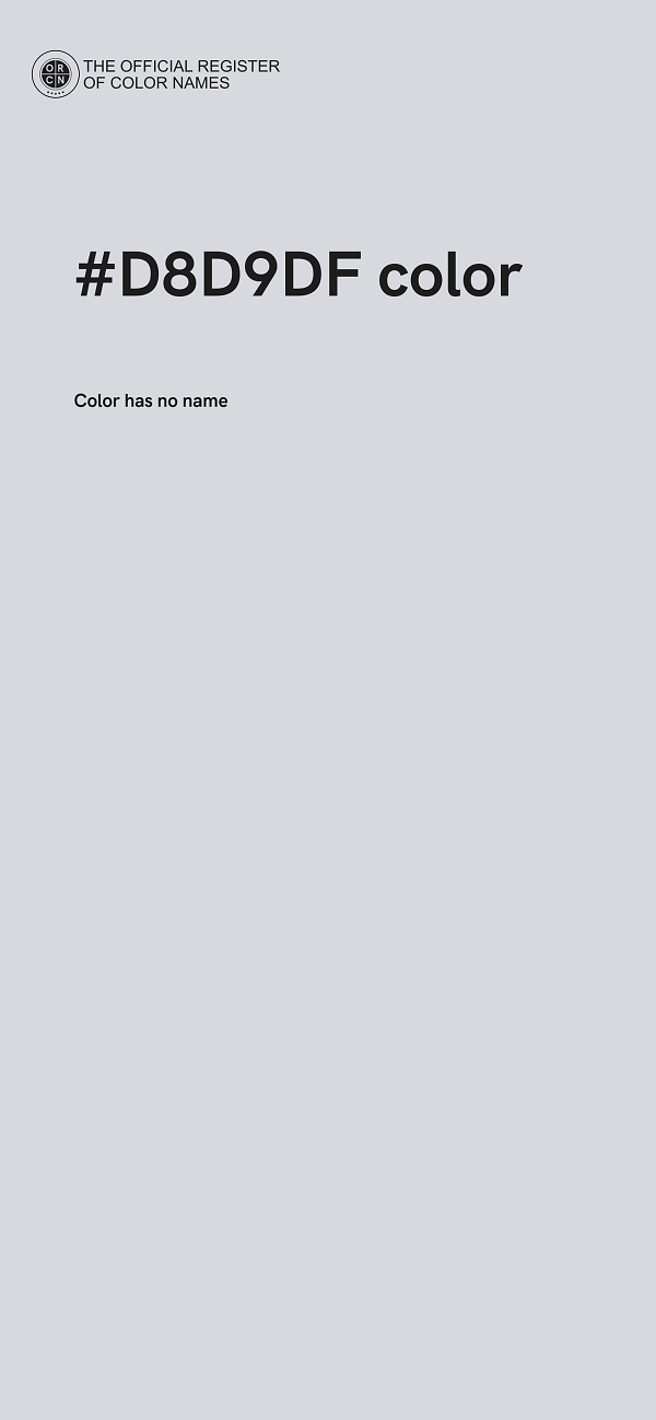 #D8D9DF color image