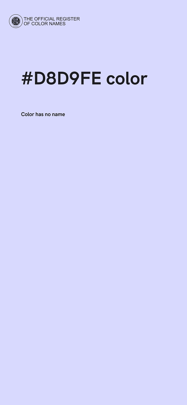 #D8D9FE color image