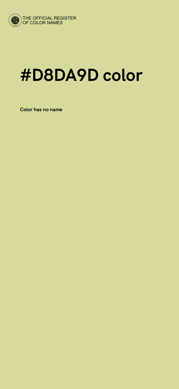 #D8DA9D color image