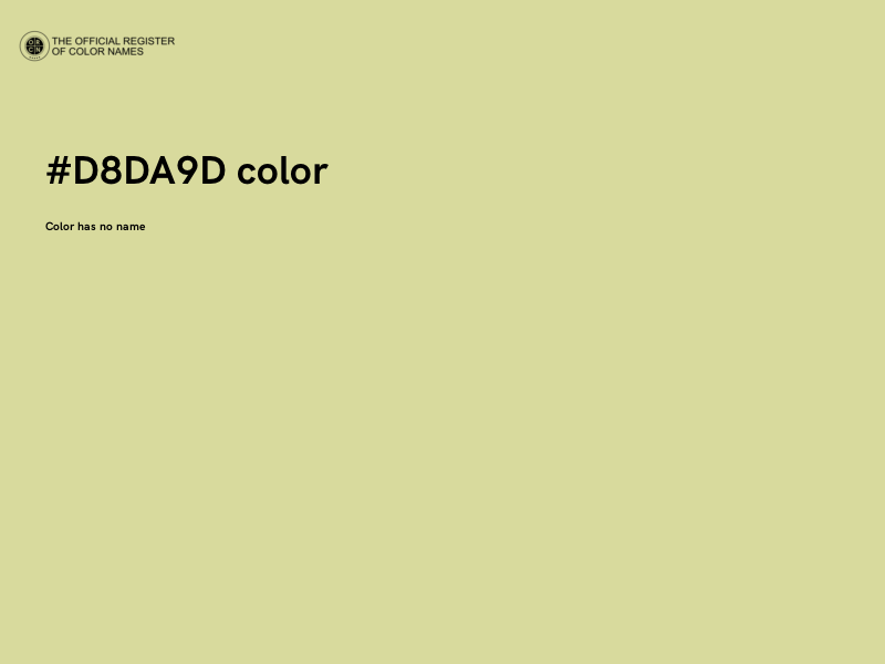 #D8DA9D color image