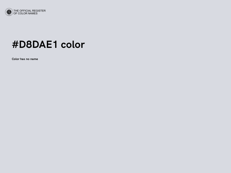 #D8DAE1 color image
