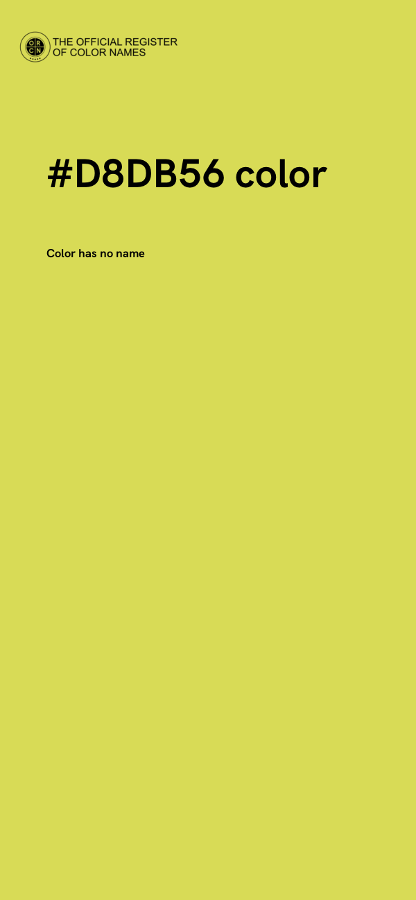 #D8DB56 color image