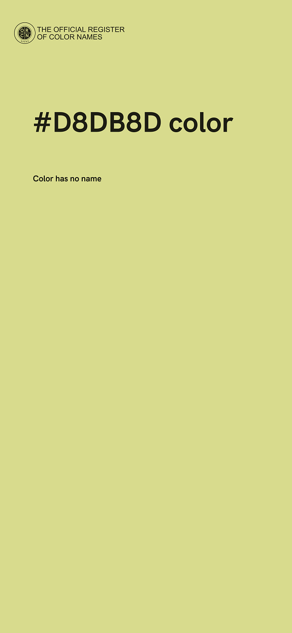 #D8DB8D color image