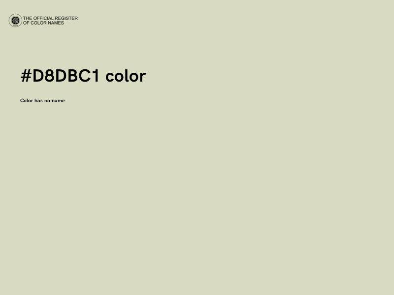 #D8DBC1 color image