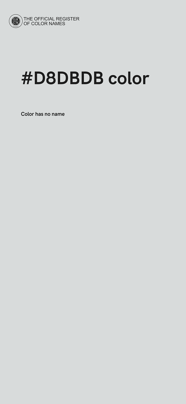 #D8DBDB color image