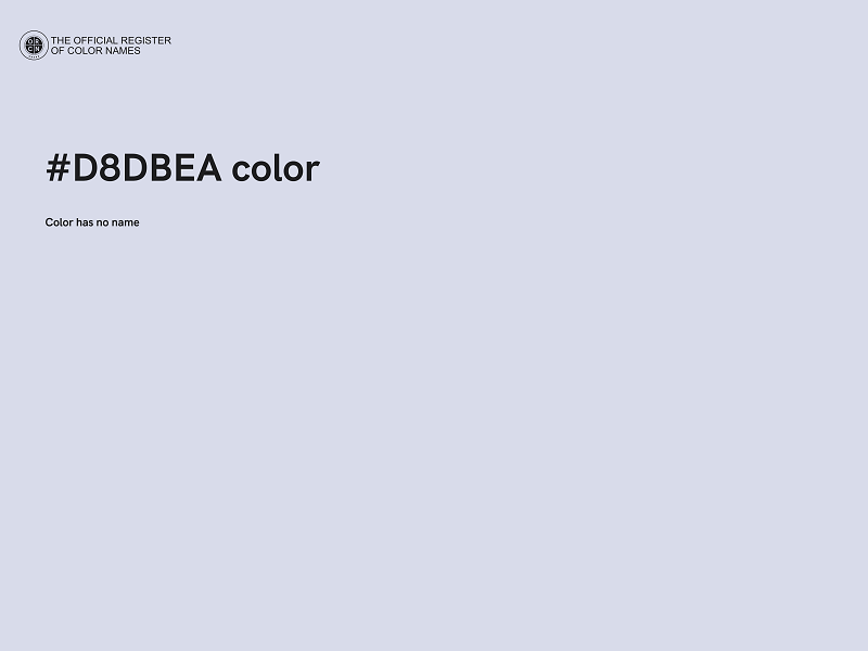 #D8DBEA color image