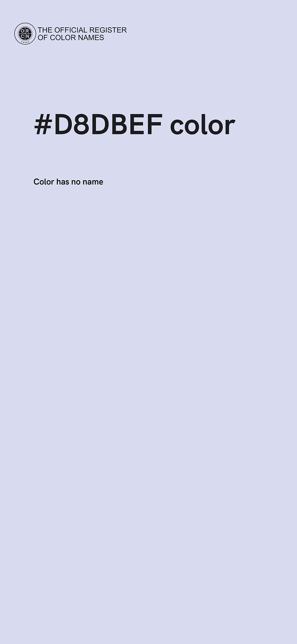 #D8DBEF color image