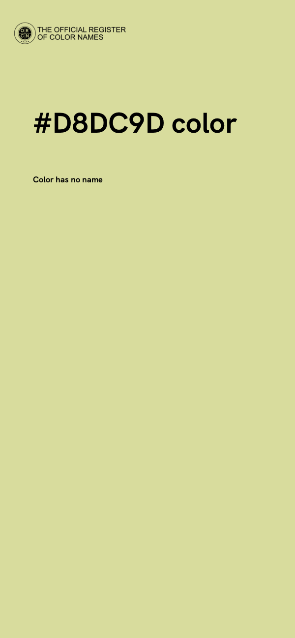 #D8DC9D color image
