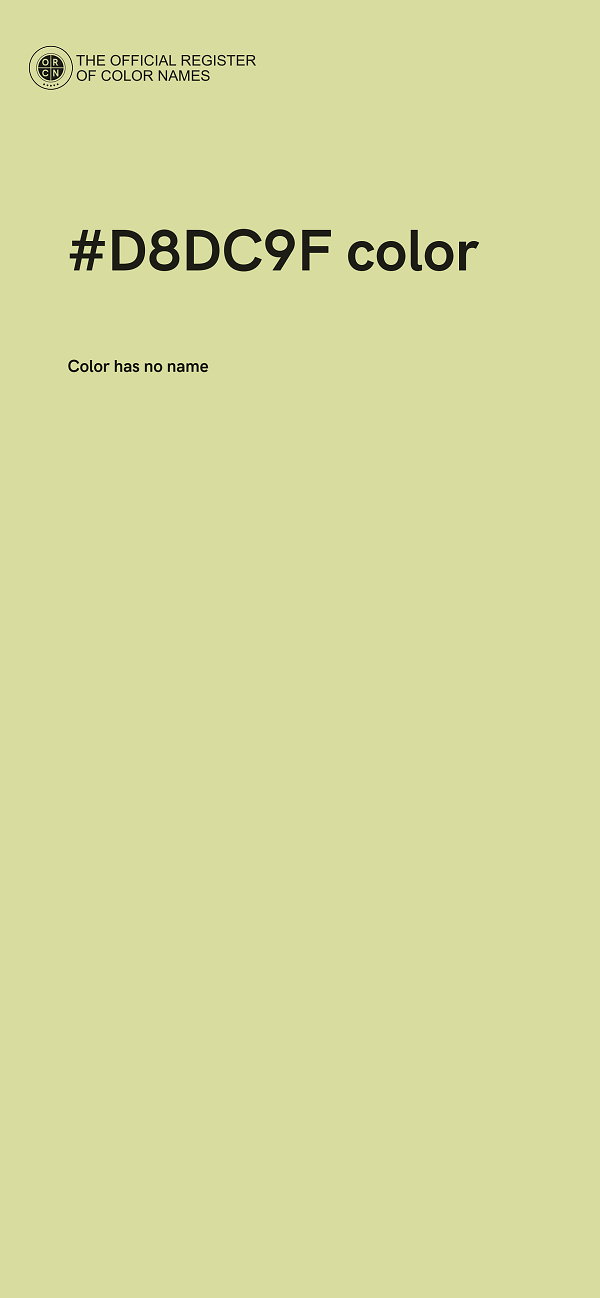 #D8DC9F color image