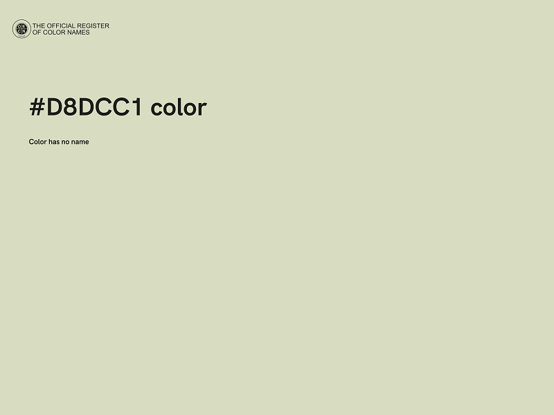 #D8DCC1 color image