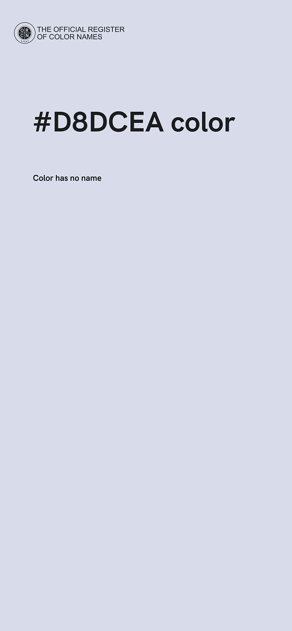 #D8DCEA color image