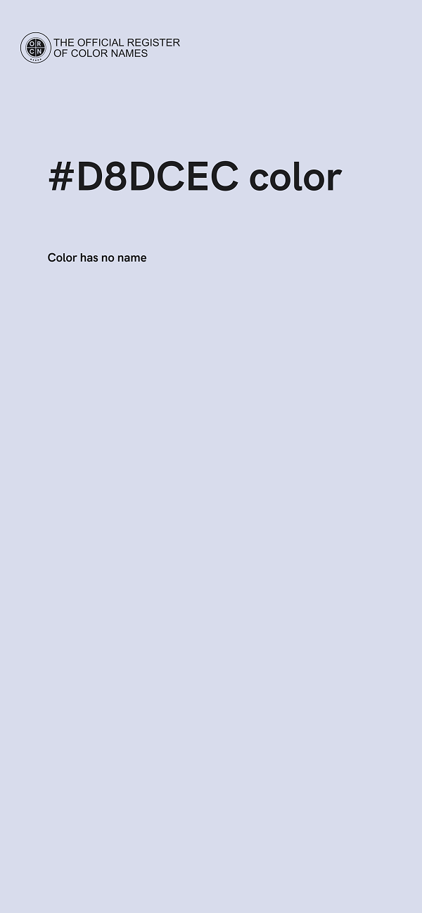 #D8DCEC color image