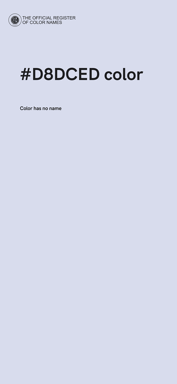 #D8DCED color image