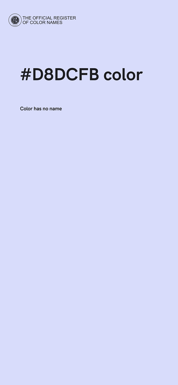 #D8DCFB color image