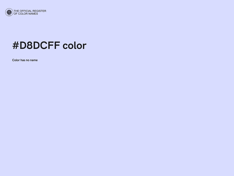 #D8DCFF color image
