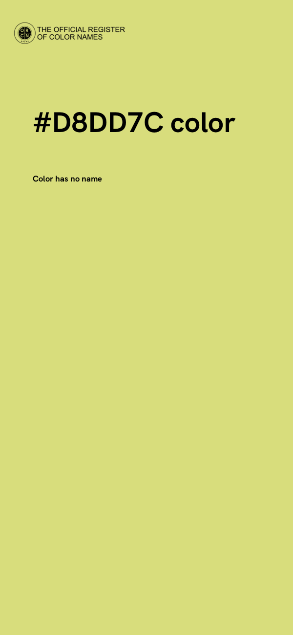 #D8DD7C color image