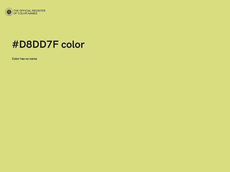 #D8DD7F color image