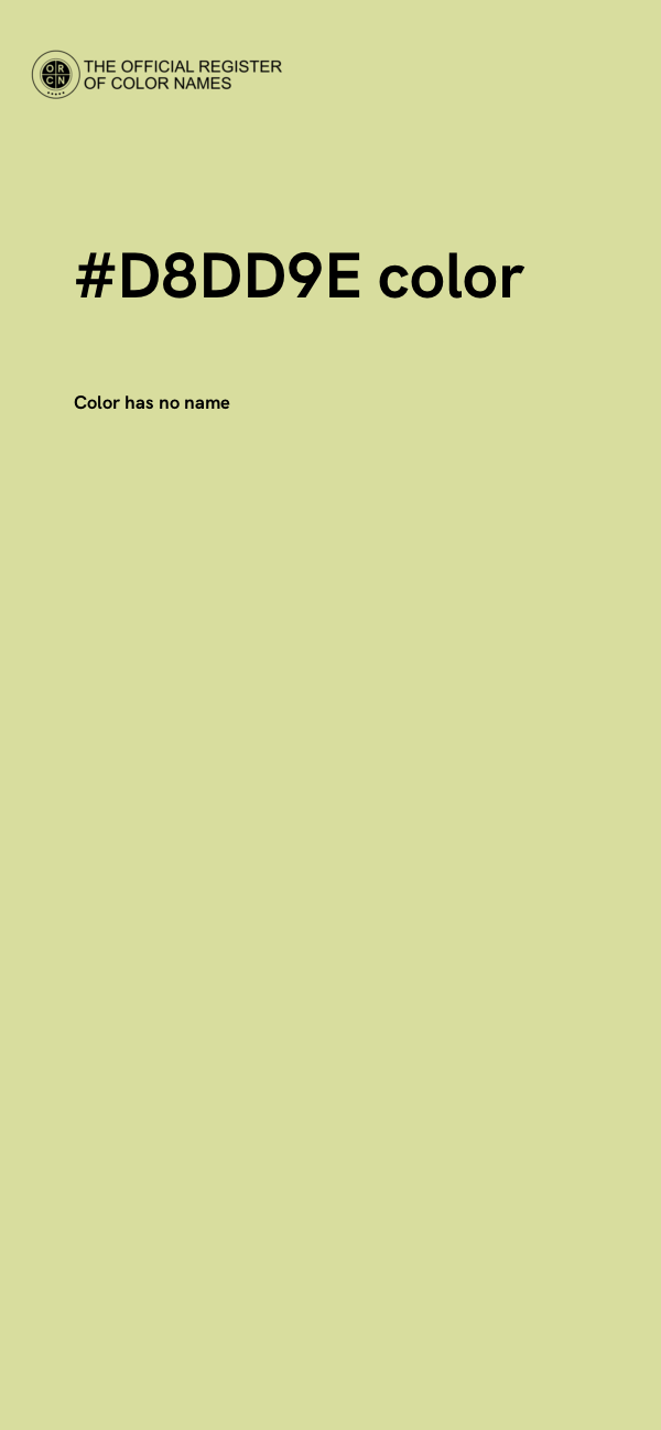 #D8DD9E color image