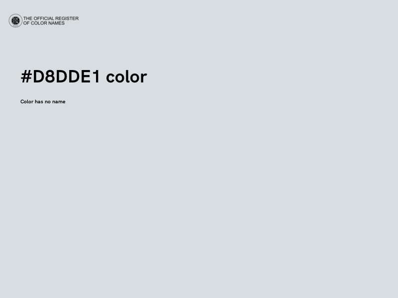 #D8DDE1 color image