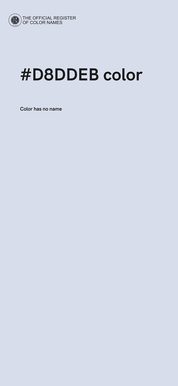 #D8DDEB color image