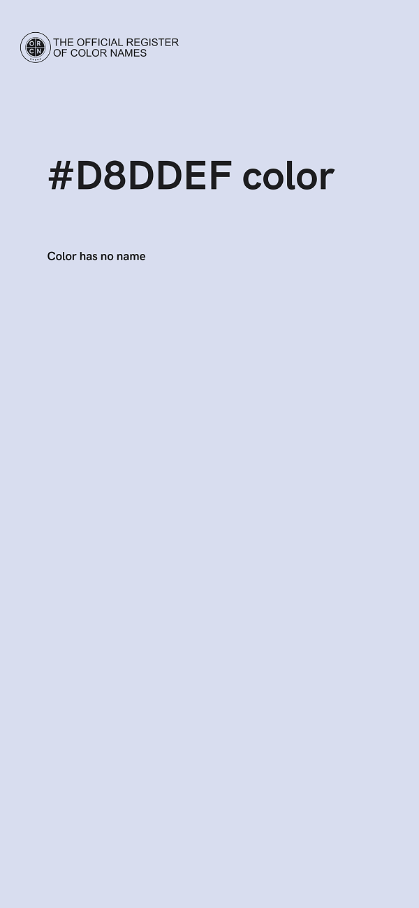 #D8DDEF color image