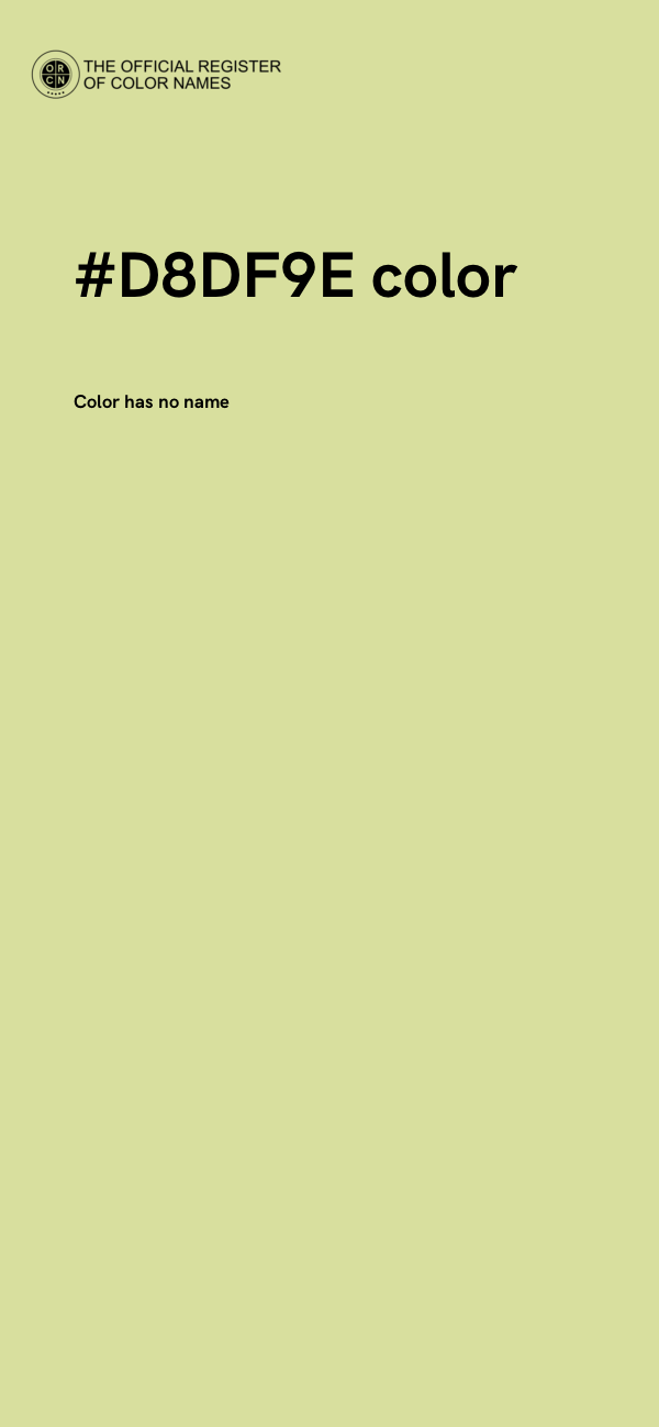 #D8DF9E color image