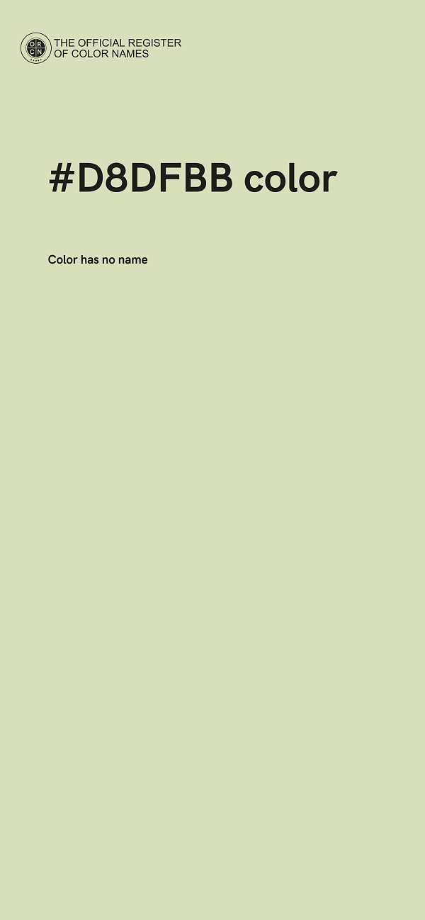 #D8DFBB color image