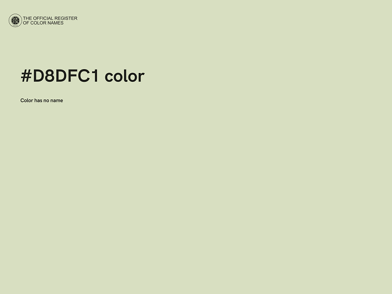 #D8DFC1 color image