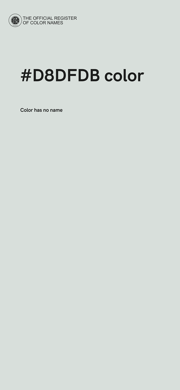 #D8DFDB color image