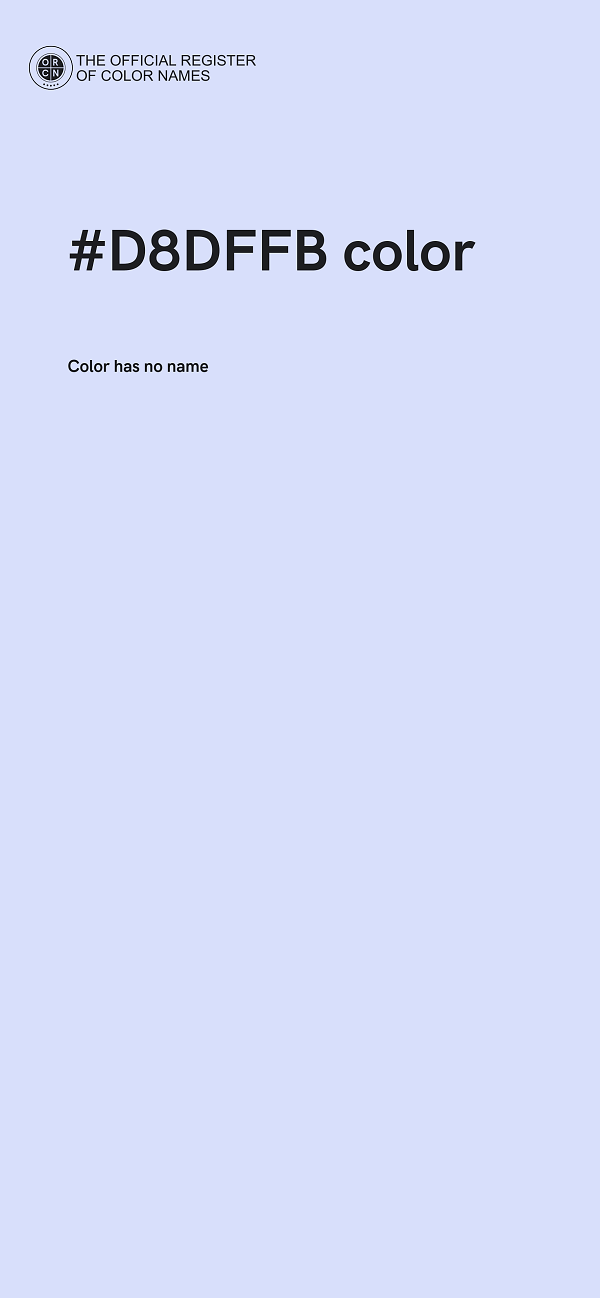 #D8DFFB color image