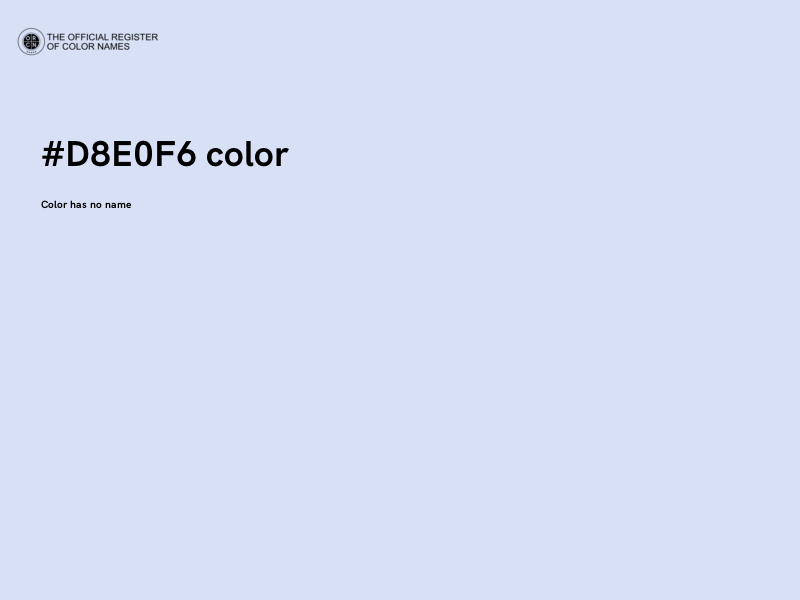 #D8E0F6 color image