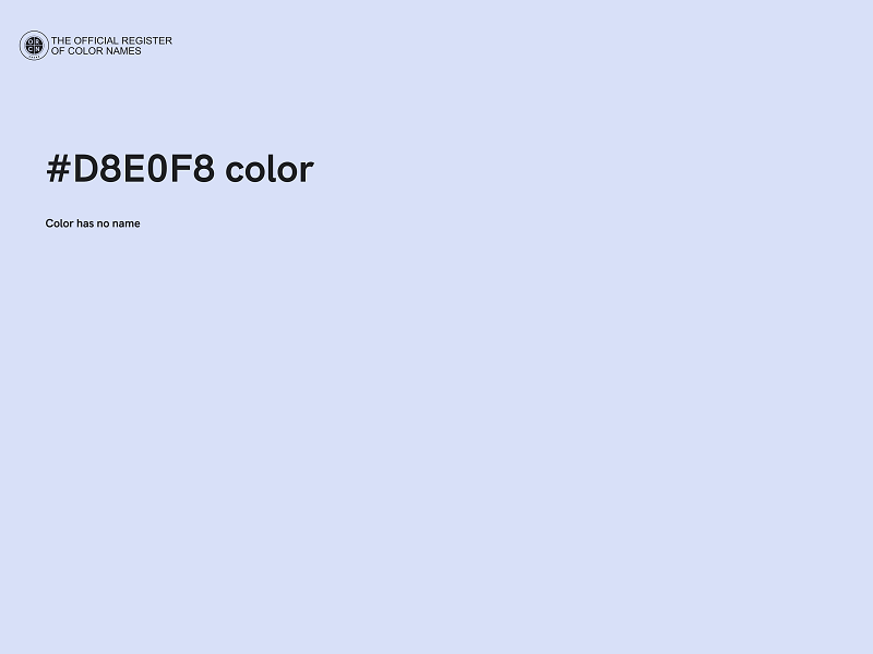 #D8E0F8 color image