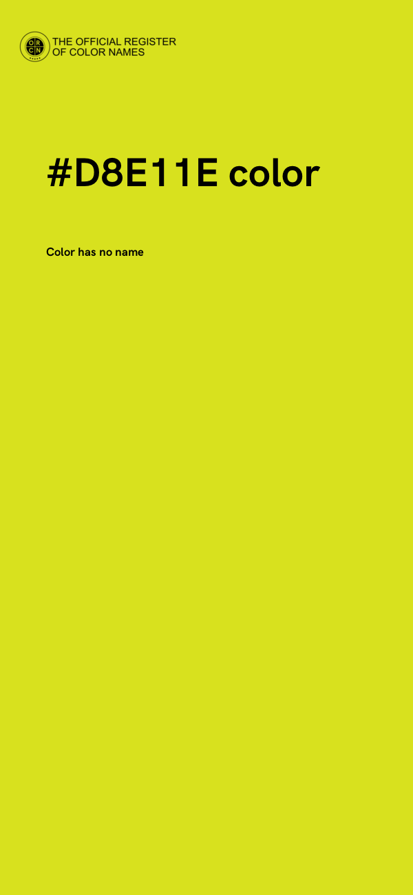 #D8E11E color image