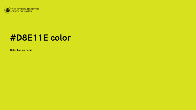 #D8E11E color image