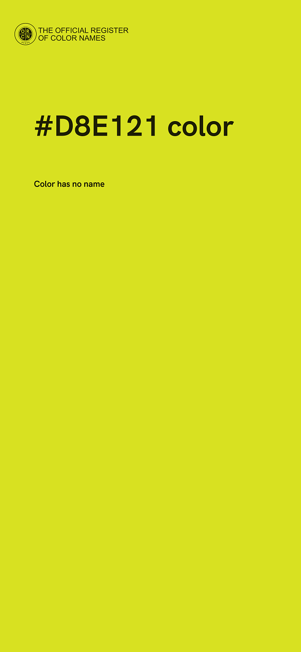 #D8E121 color image