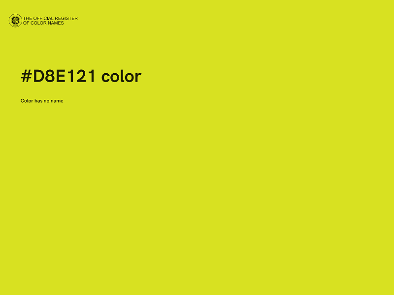 #D8E121 color image