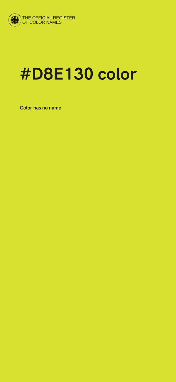 #D8E130 color image