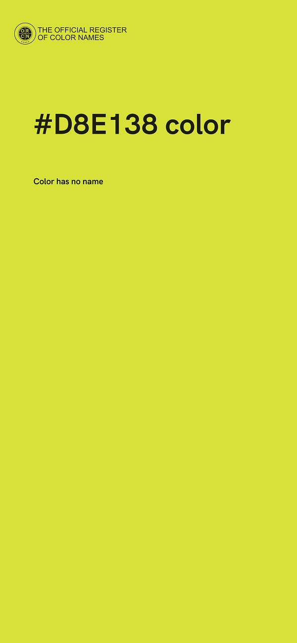 #D8E138 color image