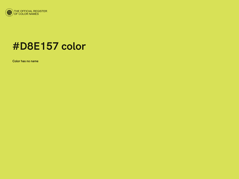 #D8E157 color image