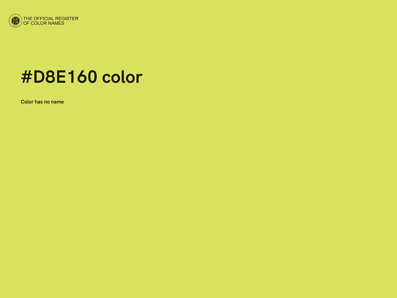 #D8E160 color image