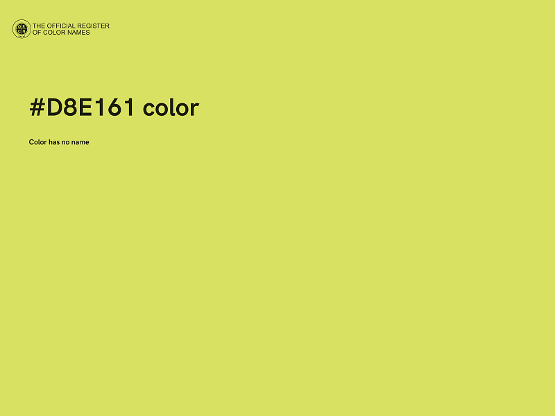 #D8E161 color image