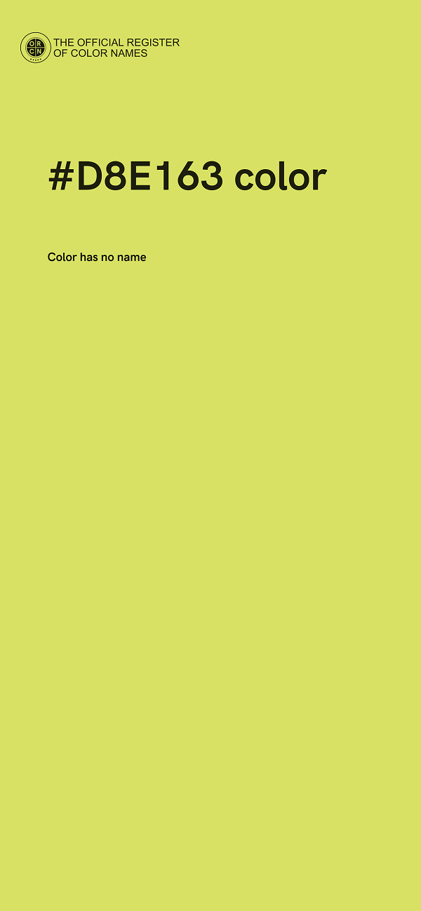 #D8E163 color image