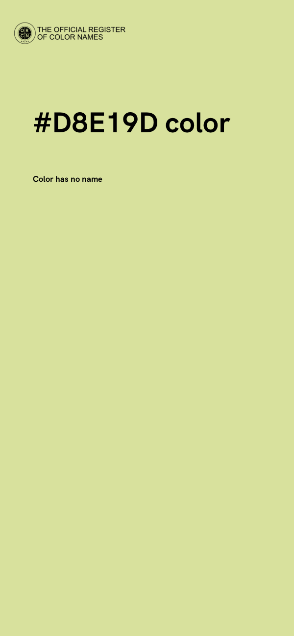 #D8E19D color image