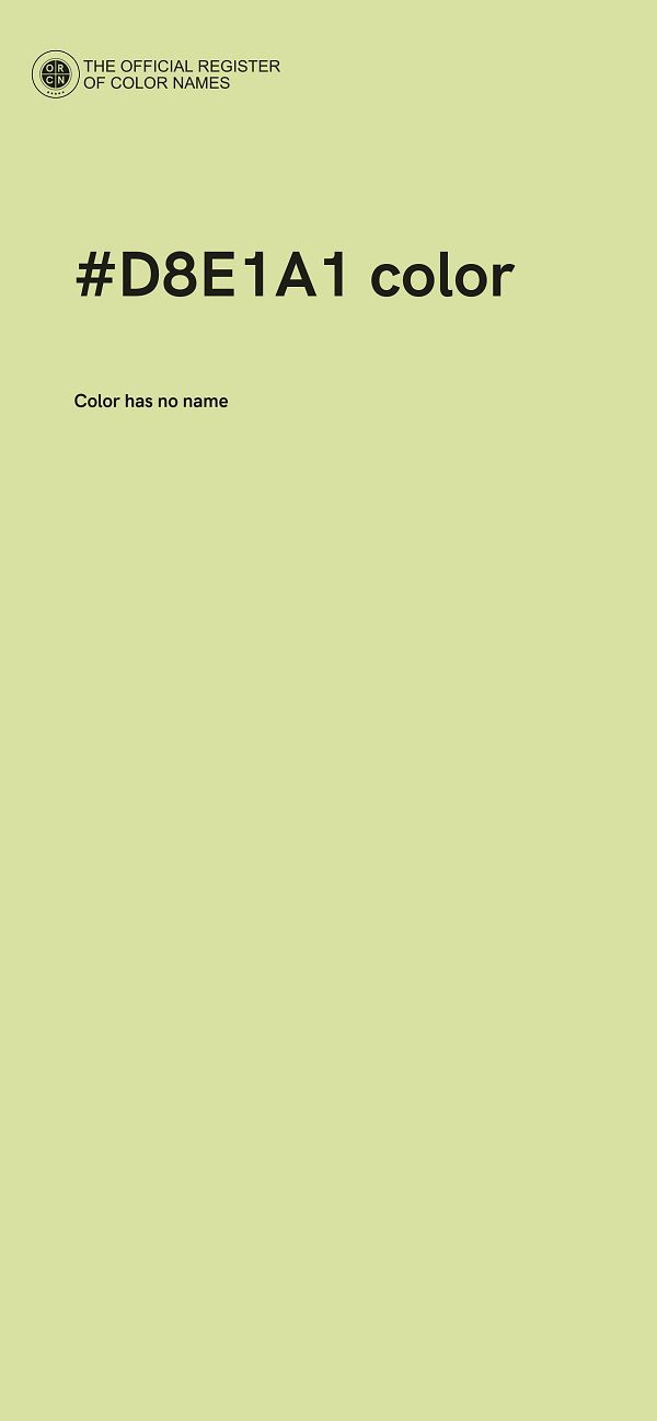 #D8E1A1 color image