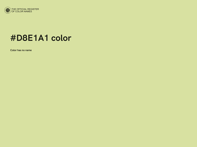 #D8E1A1 color image